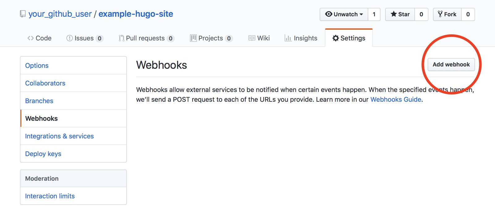 GitHub - Add Webhook Button GitHub - Add Webhook Button