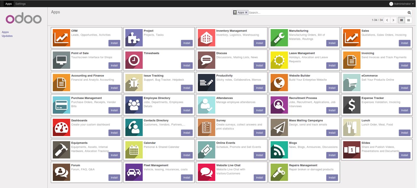 Odoo 10 applications Odoo 10 applications