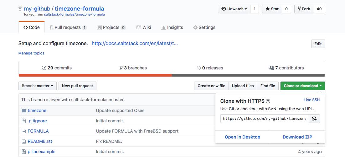 Fork SaltStack timezone formula Fork SaltStack timezone formula
