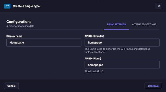 Strapi content builder for a “Home” single Strapi content builder for a “Home” single